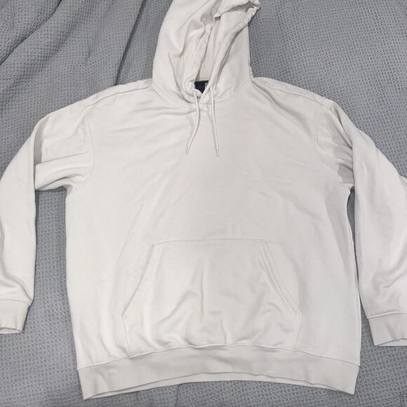 H&M Relaxed Fit Men's beige tan Hoodie Pullover Size XL - Picture 1 of 4